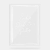 Simple Hand Drawn Graduation Party Welcome Acrylschild (Vorderseite)