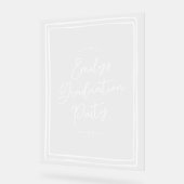 Simple Hand Drawn Graduation Party Welcome Acrylschild (Winkel)