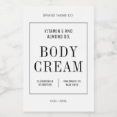 Simple Hand Soap Body Wash Lotion Waterproof Label Lebensmitteletikett (Einzelnes Label)