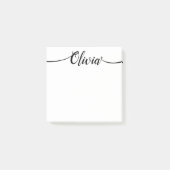 Simple Handwritten Calligraphy Script Post-it Klebezettel (Vorderseite)