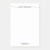 Simple Handwritten Script Typography Professional Post-it Klebezettel (Vorderseite)