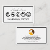 Simple Handyman Tools Frame Visitenkarte (Vorne/Hinten)