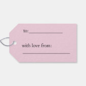 SImple Happy Birthday Gift Tag mit Balloons Geschenkanhänger (Rückseite Horizontal)