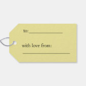 SImple Happy Birthday Gift Tag mit Balloons Geschenkanhänger (Rückseite Horizontal)