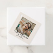 Simple Happy Birthday One Photo Geschenkanhänger (Beispiel)