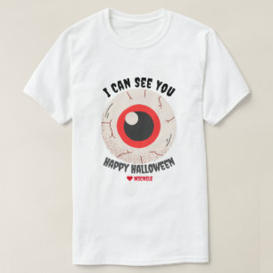 Simple Happy Halloween eine Augenfamilie und Freun T-Shirt