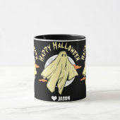 Simple Happy Halloween-Gespenst Tasse (Zentrum)