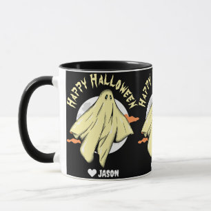 Simple Happy Halloween-Gespenst Tasse