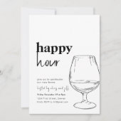 Simple Happy Hour House Party Einladung (Vorderseite)