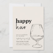 Simple Happy Hour House Party Einladung (Vorderseite)