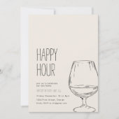 Simple Happy Hour House Party Einladung (Vorderseite)