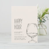 Simple Happy Hour House Party Einladung (Stehend Vorderseite)