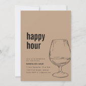 Simple Happy Hour House Party Einladung (Vorderseite)