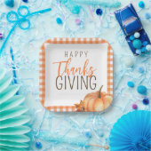 Simple Happy Thanksgiving | Herbst Herbst-Folien Pappteller (Party)