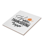 Simple Happy Thanksgiving Pumpkin Fliese (Seite)