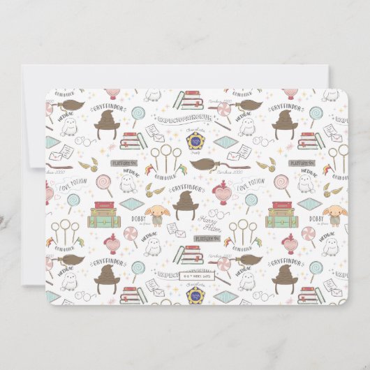 Simple Harry Potter Baby Birth Ankündigung (Rückseite)