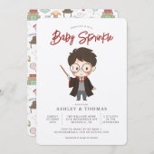 Simple Harry Potter Baby Sprinkle Einladung (Vorne/Hinten)