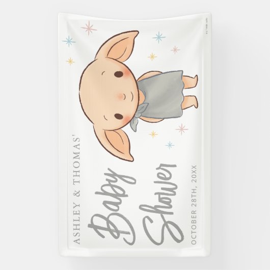 Simple Harry Potter - Dobby Baby Shower Banner (Vertikal)
