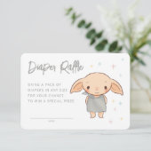 Simple Harry Potter - Dobby Baby Shower Begleitkarte (Stehend Vorderseite)