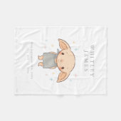 Simple Harry Potter - Dobby Baby Shower Fleecedecke (Vorderseite (Horizontal))