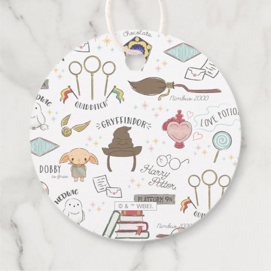 Simple Harry Potter - Dobby Baby Shower Geschenkanhänger (Rückseite)