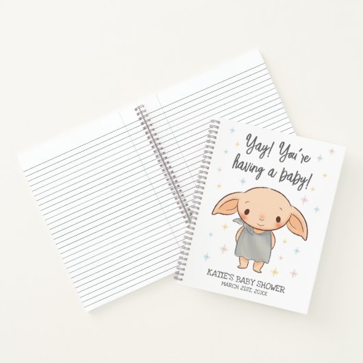 Simple Harry Potter - Dobby Baby Shower Notizblock (Innenseite)
