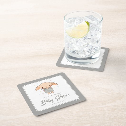 Simple Harry Potter - Dobby Baby Shower Rechteckiger Pappuntersetzer (Vor Ort)