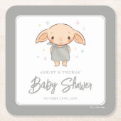 Simple Harry Potter - Dobby Baby Shower Rechteckiger Pappuntersetzer (Vorderseite)