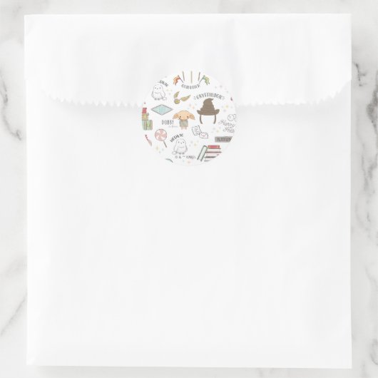 Simple Harry Potter - Dobby Baby Shower Runder Aufkleber (Tasche)
