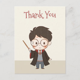 Simple Harry Potter Thank You Postkarte