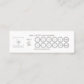 Simple Heart Elegant Treuekarte (Rückseite)