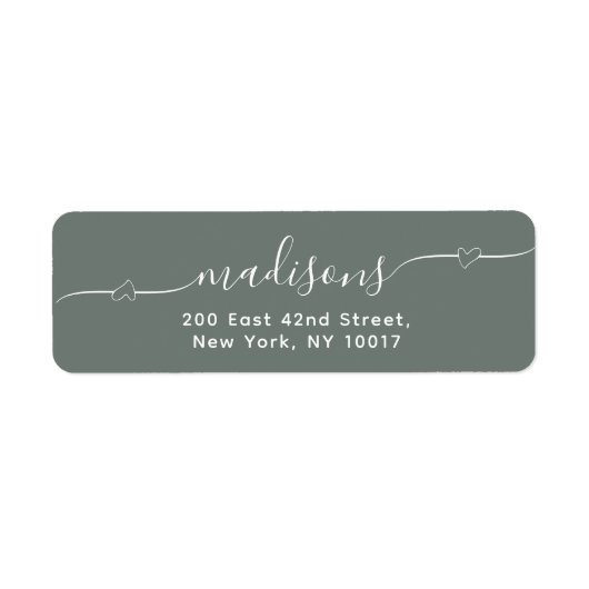 Simple Heart Handwritten Script Green (Vorne)