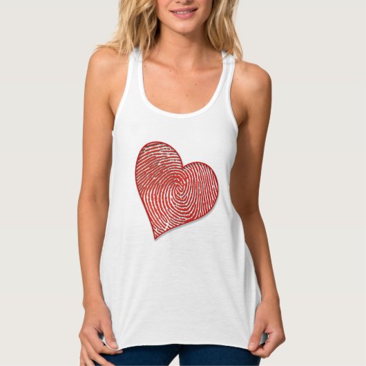 Simple Heart Print Tank Top (Vorderseite)