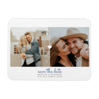 Simple Heart Save the Date Foto Magnet