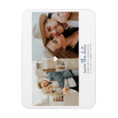 Simple Heart Save the Date Foto Magnet (Vertikal)