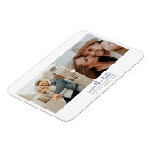 Simple Heart Save the Date Foto Magnet (Linke Seite)