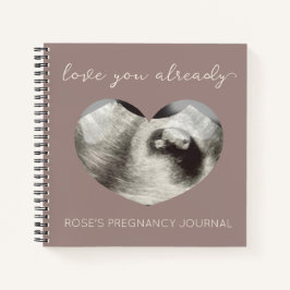Simple Heart Sonogram Ultrasound Pregnancy Journal Notizblock