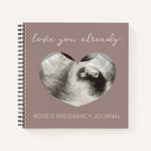 Simple Heart Sonogram Ultrasound Pregnancy Journal Notizblock