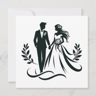 Simple Heart Wedding Thank You Card – Customizable