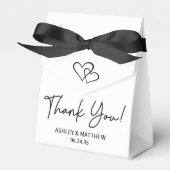 Simple Hearts Wedding Vielen Dank Geschenkschachtel (Vorderseite)