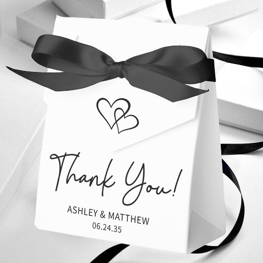 Simple Hearts Wedding Vielen Dank Geschenkschachtel