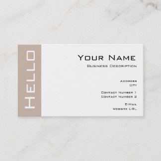 Simple Hello Business Karte