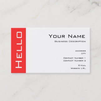 Simple Hello Business Karte