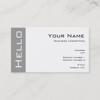 Simple Hello Business Karte