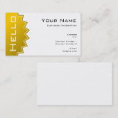 Simple Hello Business Karte (Vorne/Hinten)