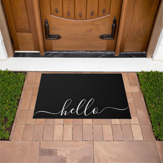 Simple Hello Welcome Fußmatte (Außenbereich)