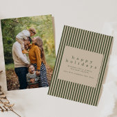 Simple Holiday Card with Photo Einladung