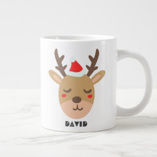 Simple Holiday Cool Trendy Rentier Weihnachten Jumbo-Tasse
