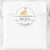 Simple Homemade Apple infused Honey Label Runder Aufkleber (Tasche)