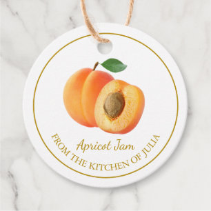Simple Homemade Apricot Jam Hang Tag Geschenkanhänger